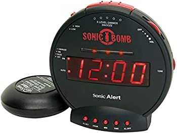 【中古】【輸入品・未使用】Sonic Bomb SBB500SS Loud Plus Vibrating Alarm Clock - Black- UK Version [並行輸入品]