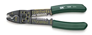 SK Hand Tool 7699 8.5 0 in. Upfront Cutter - Stripper - Crimper, Crimp, strip 10-22 AWG