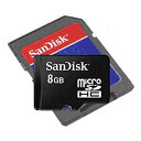 【中古】【輸入品・未使用】Sandisk microSDHC 8GB Class4 海外生産モデル並行輸入 バルク品