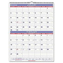 【中古】【輸入品・未使用】Two-Month Wall Calendar%カンマ% Blue and Red%カンマ% 22%ダブルクォーテ% x 29%ダブルクォーテ%%カンマ% 2015 (並行輸入品)