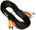 【中古】【輸入品 未使用】C2G Value Series 25ft Value Series Composite Video Stereo Audio Cable - Video / audio cable - composite video / audio - RCA (M) to RC