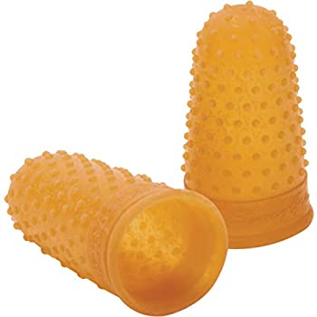 Rubber Finger Tips%カンマ% Size 11 1/2%カンマ% Medium%カンマ% Amber%カンマ% 12/Pack (並行輸入品)