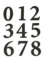 yÁzyAiEgpzHy-ko MM-200B 2.38 in. Black Self-Adhesive Packaged Numbers