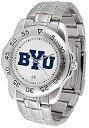 【中古】【輸入品・未使用】BYU Cougarsスポーツスチールメンズ腕時計
