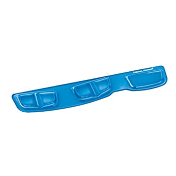 Fellowes Keyboard Palm Support with Microban Protection%カンマ% Blue (9183101) 