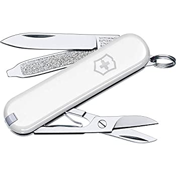 yÁzyAiEgpzVICTORINOX CLASSIC SD KEYRING SIZE SWISS ARMY PENKNIFE (WHITE)