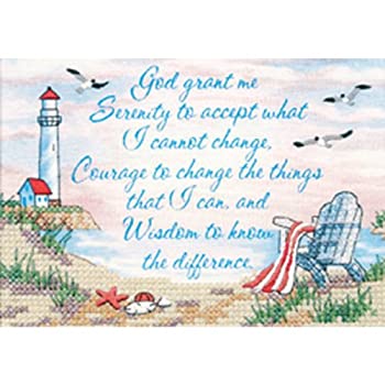 【中古】【輸入品・未使用】Serenity Prayer Mini Stamped Cross Stitch Kit-7%ダブルクォーテ%X5%ダブルクォーテ% (並行輸入品)