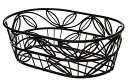 yÁzyAiEgpzAmerican Metalcraft (OLB9) 9 Oval Wrought Iron Bread Basket w/Leaf Design by American Metalcraft