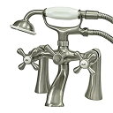 yÁzyAiEgpzKingston Brass KS268SN Victorian 7-Inch Deck Mount Tub and Shower Faucet%J}% Satin Nickel by Kingston Brass [sAi]