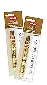 18 Kt. Gold Leafing Pen Provides Beautiful Highlights For Art%カンマ% Craft And Home Projects! (Pkg/2) by Krylon