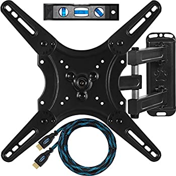 Cheetah Mounts ALAMLB Articulating Arm (20%ダブルクォーテ% Extension) TV Wall Mount Bracket for 23-55 inch (60-140cm) LCD%カンマ% LED and Plasm