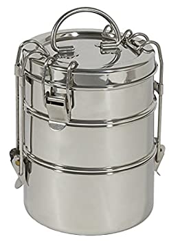 【中古】【輸入品 未使用】Stainless Steel Food Containers: To-Go Ware 3 Tier Food Carrier by Gaiam