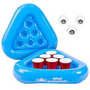 【中古】【輸入品・未使用】Go Pong Pool Pong Rack Floating Beer Pong Set　フローティング　ビアポン　セット%カンマ% 2ラフト 3ボ..