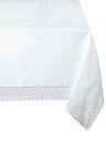 【中古】【輸入品 未使用】Treasure Lace Tablecloth Size: 120 W x 70 D カンマ Color: White by Violet Linen
