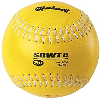 šۡ͢ʡ̤ѡ(Yellow) - Markwort Weighted 30cm Softballs-Leather Cover