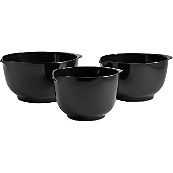 【中古】【輸入品・未使用】Hutzler Melamine Mixing Bowl Set: 2%カンマ% 3 and 4 Liters%カンマ% Black by Hutzler