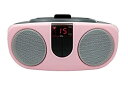 【中古】【輸入品 未使用】Sylvania SRCD243 Portable CD Player with AM/FM Radio カンマ Boombox (Pink) 並行輸入品