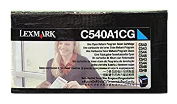 yÁzyAiEgpzLexmark C540H1CG C540 C543 C544 C546 X543 X544 X548 Toner Cartridge (Cyan) in Retail Packaging