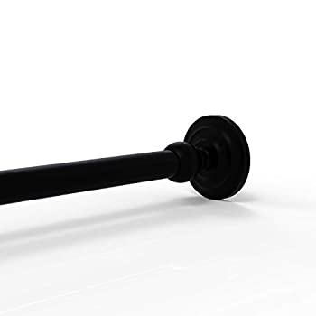 【中古】【輸入品・未使用】(Matte Black) - Allied Brass Que New Shower Curtain Escutcheon with Finish: Matte Black