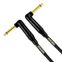 【中古】【輸入品・未使用】Mogami GOLD INSTRUMENT-1.5RR Pedal/Effects Cable%カンマ% Gold 1/4 TS Right Angle Plugs%カンマ% 18 by Mogami(2)