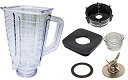【中古】【輸入品・未使用】Blendin 5カップ、スクエアトッププラスチックBlender Jar、完了。Fits Osterミキサー