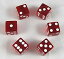 šۡ͢ʡ̤ѡ[Koplow]Koplow Games Red Transparent Dice D6 16mm Set of 6 08971 [¹͢]