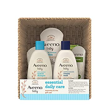 yÁzyAiEgpzAveeno Baby Gift Set%J}% Daily Care Essentials Basket%J}% Baby and Mommy Gift Set by Aveeno [sAi]