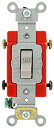 【中古】【輸入品・未使用】Leviton 1222-2GY 20 Amp%カンマ% 120/277 Volt%カンマ% Toggle Double-Pole A...