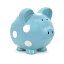 【中古】【輸入品・未使用】Child to Cherish Polka Dot Piggy Bank%カンマ% Blue%カンマ% Large by Ch..