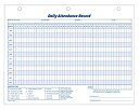 Adams Daily Attendanceレコード、パンチ、50-pack 8.5?X 11インチ、3穴、ホワイト( 9493?)