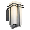 yÁzyAiEgpzKichler Lighting 49200BK FL Tremillo 12-Inch Light Fluorescent Outdoor Wall Lantern%J}% Black with Satin-Etched Cased Opal Glass by Ki