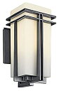 【中古】【輸入品・未使用】Kichler Lighting 49202BK Tremillo 17-1/2-Inch Light Outdoor Wall La...