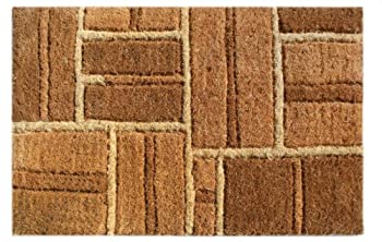 Imports Decor Coir Doormat%カンマ% Yellow Bricks%カンマ% 18-Inch by 30-Inch 玄関 マット