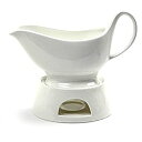 【中古】【輸入品・未使用】(1%カンマ% White) - Norpro Porcelain Gravy Sauce Boat with Stand and C...