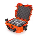 【中古】【輸入品・未使用】Nanuk 905 防水ハードケース パッド入り仕切り付き オレンジ (905-2003)