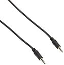 Monoprice 100644 6-Feet 3.5mm Stereo Plug/Plug M/M Cable%カンマ% Black by Monoprice Inc. 