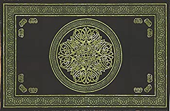 šۡ͢ʡ̤ѡCeltic Circle Tapestry-Bedspread-Wall Hanging-Green