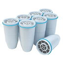 【中古】【輸入品・未使用】ゼロウォーター交換用フィルタ 8 Pack ホワイト