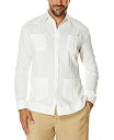 【中古】【輸入品・未使用】Cubavera メンズ 長袖 100%リネン Guayabera US サイズ: Small カラー: ホワイト