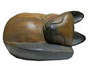 【中古】【輸入品・未使用】(並行輸入品) アジアン雑貨 ネムねこの木彫り2