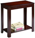 【中古】【輸入品・未使用】Crown Mark Pierce Chair Side Table%カンマ% Espresso 並行輸入 [並行輸入品]