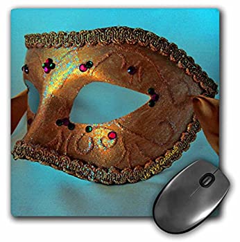 【中古】【輸入品・未使用】3drose 8?x 8?x 0.25インチ仮面舞踏会でアンティークオレンジゴールドキラキラマウスパッドMP _ 7024?_ 1?)