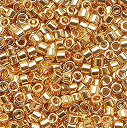 【中古】【輸入品・未使用】Miyuki DB-031 Delica Seed Beads 11/0 24K Gold Plated by Miyuki