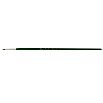 【中古】【輸入品・未使用】Silver Brush 2500-1 Ruby Satin Long Handle Synthetic Brush%カンマ% Round%カンマ% Size 1 by Silver Brush Limited