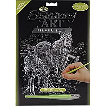 šۡ͢ʡ̤ѡSilver Foil Engraving Art Kit 8%֥륯%X10%֥륯%-Mare...