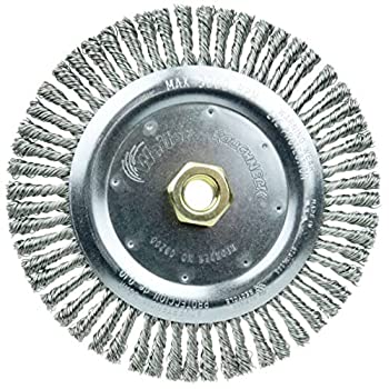 【中古】【輸入品・未使用】Weiler Dualife Narrow Face Wire Wheel Brush%カンマ% Threaded Hole%カンマ% Stainless Steel 302%カンマ% Stringer Knotted%カンマ% 6-7/8 Diameter%カンマ%