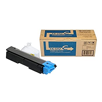 楽天スカイマーケットプラス【中古】【輸入品・未使用】KYOCERA TK-592C CYAN TONER FOR USE IN FSC2026MFP FSC2126MFP 5％カンマ％000 PAGE YIELD ALS [並行輸入品]