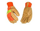 【中古】【輸入品・未使用】KINCO 1938KWP-XL Men's High Visibility Grain Pigskin Gloves%カンマ% AquaNOT Waterproof Insert%カンマ% Safety%カンマ% X-Large%カンマ% Orange by KINC