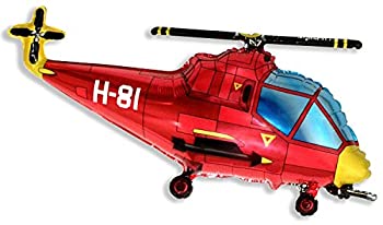 【中古】【輸入品・未使用】Grabo 37 Inch Red Helicopter Shaped Foil Balloon (cs19) by Grabo [並行..