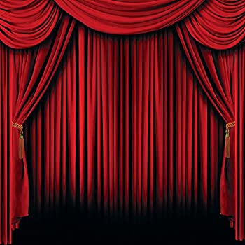 【中古】【輸入品・未使用】Plastic Red Curtain Backdrop Banner (2 pc ) by Fun Express [並行輸入品]